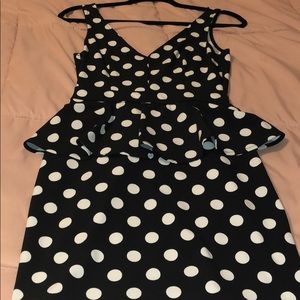 Mini polka dot dress